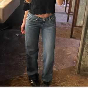 Levi's Blue Straight Leg Jeans for Women